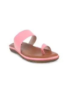 Sherrif Shoes Women Pink One Toe Flats