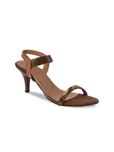 Inc 5 Women Copper-Toned Solid Heels