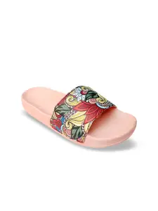 FREECO Women Multicoloured Printed Sliders