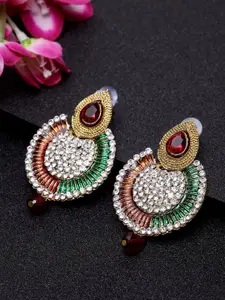 ANIKAS CREATION Multicoloured Circular Chandbalis