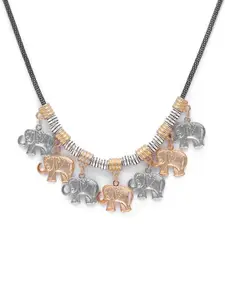 Globus Gold-Plated Silver-Toned Statement Necklace