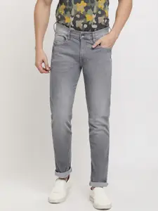 Pepe Jeans Men Grey Slim Fit Mid-Rise Clean Look Jeans
