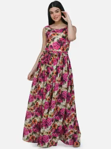 SCORPIUS Women Multicoloured Printed Maxi Dress