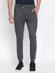 Ajile by Pantaloons Men Grey Slim Fit Solid Cotton Joggers