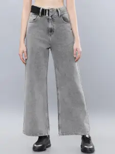 Tokyo Talkies Women Grey Flared Jeans