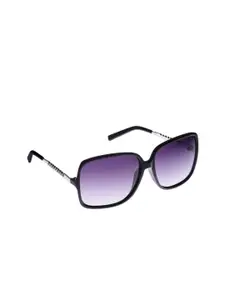 Steve Madden Women Purple Square Sunglasses SM893193BLK