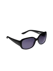 Steve Madden Women Purple Square Sunglasses-SM894131BLK