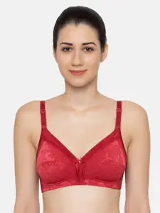 Triumph Blue Jolly Fit Deluxe Mature Wireless Non Padded Comfort Full Coverage Big-Cup Bra