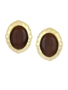 Estele Gold-Toned Contemporary Studs