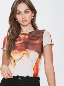 FOREVER 21 Women Multicoloured Printed Top