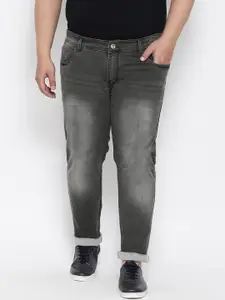 FEVER Men Grey Slim Fit Mid-Rise Clean Look Stretchable Jeans