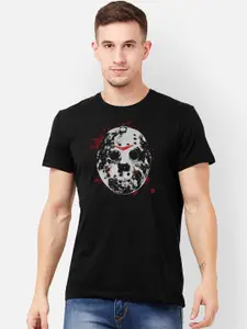 Free Authority Men Black Friday The 13Th  Printed Round Neck T-shirt