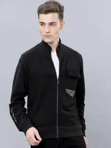 HIGHLANDER Men Black Solid Sweatshirt