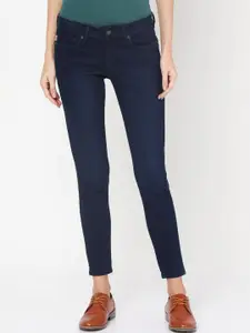 Pepe Jeans Women Blue Skinny Fit Mid-Rise Clean Look Jeans