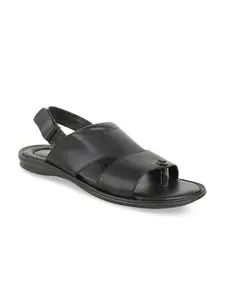 Bata Men Black Solid Comfort Sandals