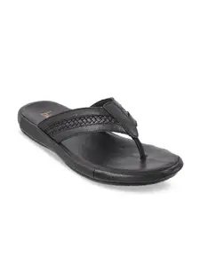 Metro Men Black Comfort Sandals