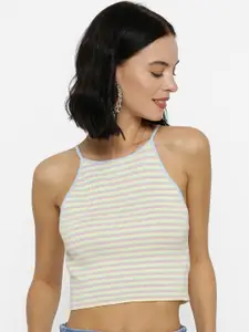 FOREVER 21 Striped Crop Top