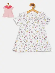 MINI KLUB Infant Girls Multicoloured Set of 2 Printed A-Line Dress