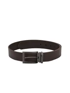 Pacific Gold Men Brown Solid Leather Belt