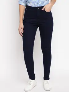 Pepe Jeans Women Navy Blue Regular Fit Mid-Rise Clean Look Jeans