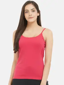 Fruit of the loom Women Pink Solid Camisole FCAS02-A1S4