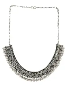 Silvermerc Designs Silver Plated Oxidised Classic Necklace