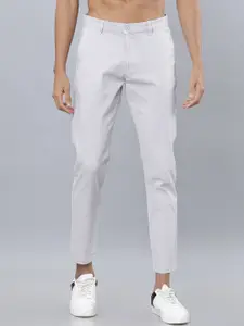 HIGHLANDER Men Grey Slim Fit Solid Regular Trousers