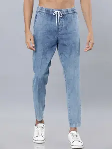 HIGHLANDER Men Blue Tapered Fit Mid-Rise Clean Look Jeans