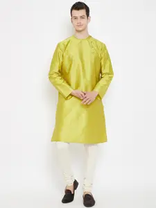 even Men Gold-Toned Kurta