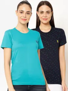MACK JONNEY Women Pack of 2 Printed T-shirts
