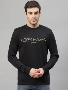 LINDBERGH Men Black Printed Sweatshirt