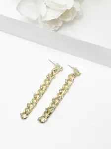 AVANT-GARDE PARIS Gold-Plated Contemporary Drop Earrings