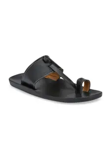 Eego Italy Men Black Comfort Sandals