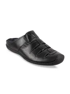 WALKWAY by Metro Men Black Solid Fisherman Sandals