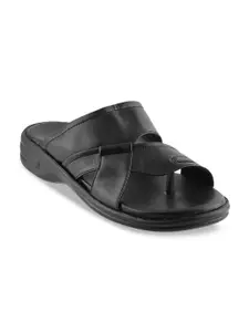 WALKWAY by Metro Men Black Solid Sandals