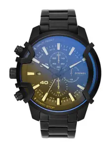 DIESEL Men Multicoloured Griffed Analogue Chronograph Watch DZ4529