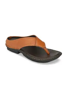 Metronaut Men Tan Brown Comfort Sandals
