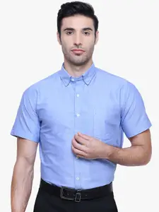 Southbay Men Blue Smart Tailored Fit Solid Formal Shirt