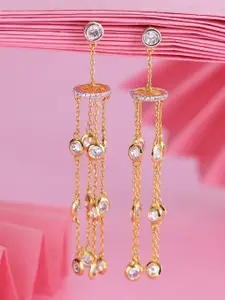Tistabene Rose-Gold Plated Contemporary Drop Earrings