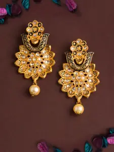 E2O Gold-Plated Floral Drop Earrings