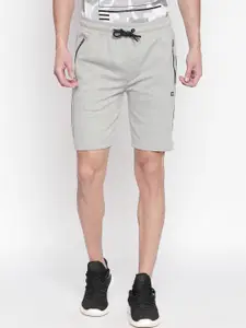 Ajile by Pantaloons Men Grey Solid Slim Fit Regular Shorts