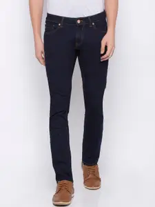 SPYKAR Men Navy Blue Skinny Fit Low-Rise Clean Look Jeans