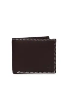 WildHorn Men Brown Solid RFID Protected Genuine Leather Two Fold Wallet
