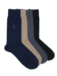 Balenzia Men Pack of 4 Assorted Calf-Length Socks