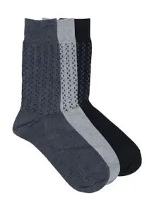 Balenzia Men Pack of 3 Assorted Calf-Length Socks