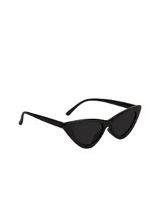 NuVew Women Cateye Sunglasses ES_16004-29-NW-Cat2-BLK-BLK-CE-60-G