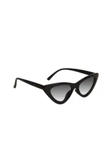 NuVew Women Cateye Sunglasses ES_16006-29-NW-Cat2-GRY-BLK-CE-60-G