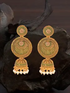 E2O Gold-Plated Handcrafted Dome Shaped Jhumkas