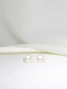 GIVA 925 Silver White Pearl Earrings