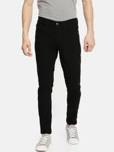 The Indian Garage Co Men Black Slim Fit Mid-Rise Clean Look Jeans